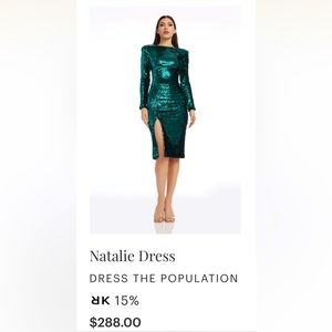 👗Dress the Population Natalie Jade Sequin Dress